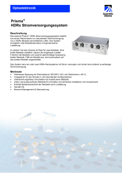 Prisma HDRx Stromversorgungssystem (英文)