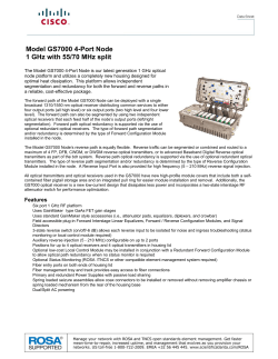 GS7000 4端口光站， 1 GHz，55/70 MHz 分割 (英文)