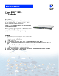 Pulsar MKII BG电视调制器 (英文)