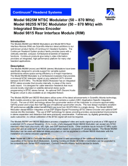 9825M NTSC 调制器 (英文)