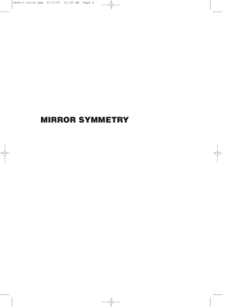 Mirror Symmetry