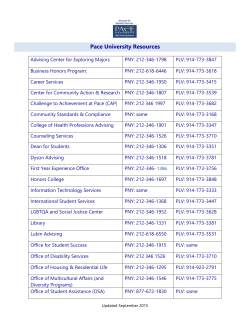 University Resources Phone list