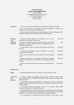 Curr&iacute;culum