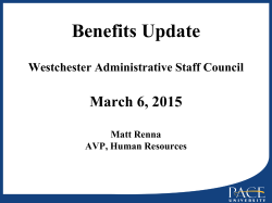 March 2015 - Human Resources Presentation