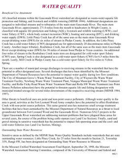 Gasconade River Watershed Water Quality