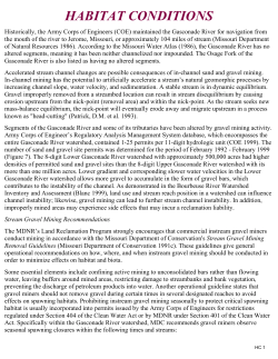 Gasconade River Watershed Habitat Conditions