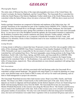 Gasconade River Watershed Geology