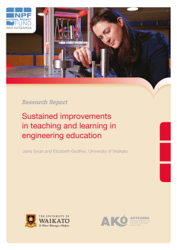 Sustained improvements in teaching and learning in engineering education
