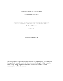 Iron and steel recycling background