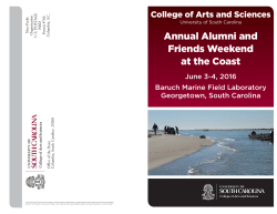 Alumni and Friends Weekend at the Coast Brochure