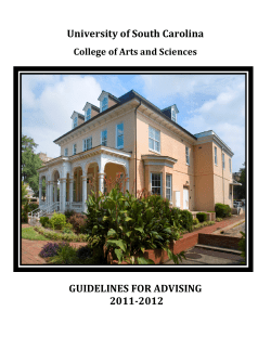 2011-2012 Guidelines for Advising (and prior)