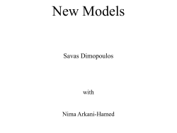 New Models