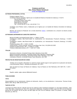 Curriculum vitae