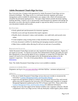 eSign Process and Guidelines