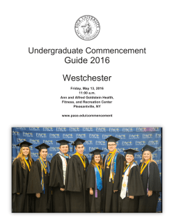 2016 PLV Undergraduate Commencement Guide