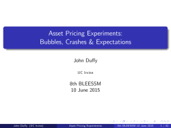 Asset Pricing Experiments