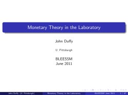 Monetary Theory