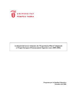 Tercer trimestre del curs 2005-2006