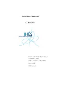 Quantization is a mystery