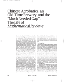 article from the 1997 Notices of the AMS