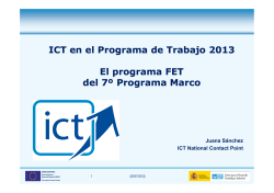 El programa FET en el 7 programa marc