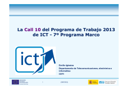 Programa de treball Call 10