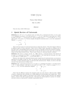 Universals and limits II