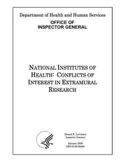 HHS Inspector General's Report