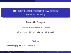 The string landscape and low energy supersymmetry