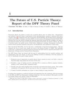The Future of U.S. Particle Theory