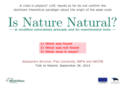 Is Naturalness Natural