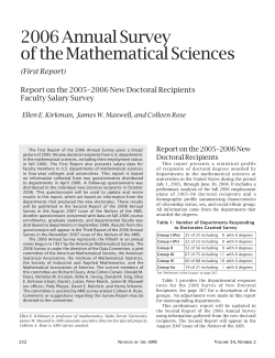 annual survey of new doctoral recipients