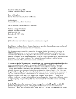asked the National Library of Medicine