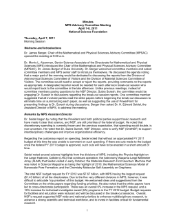 MPSAC Minutes from April 7-8, 2011