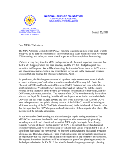 Ed Seidel Letter to MPSAC