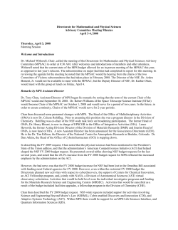 MPSAC Minutes from April 3-4, 2008