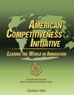 American Competitive Initative