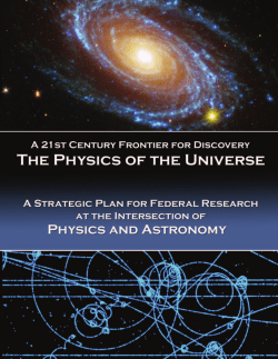 Physics of the Universe Report