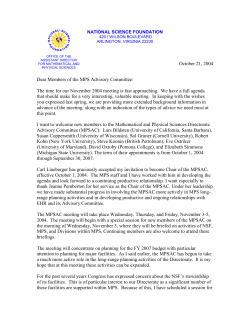 Turner Letter to MPSAC