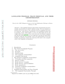 AMS Colloquium Lectures