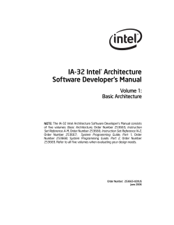 IA-32 Intel Architecture Software Developer&rsquo;s Manual, Volume 1.pdf