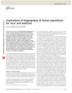 Tishkoff Kidd., (2004)