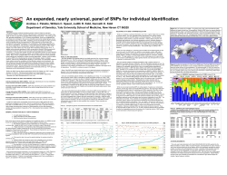 Poster for NIJ annual meeting, Washington DC, July 2007&nbsp;