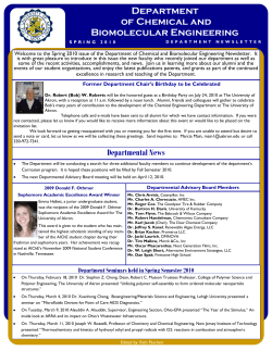 Spring Newsletter 2010