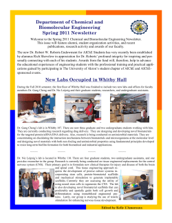 Spring Newsletter 2011