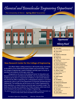 Spring Newsletter 2012