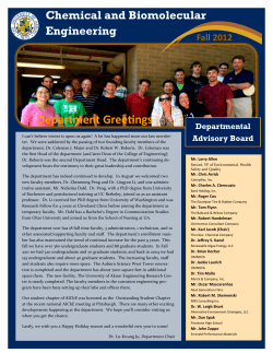 Fall Newsletter 2012