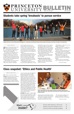 Princeton University Bulletin