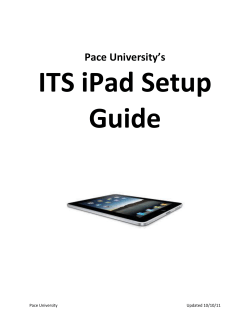 Apple iPad Pace Setup Guide