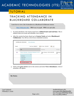 Tracking Attendance